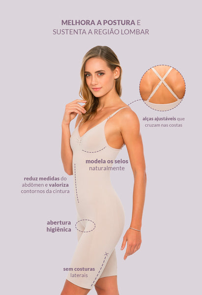 Body Macaquinho Modelador Sem Bojo Base