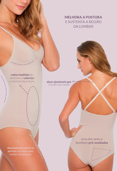 Body Modelador Sem Bojo Base