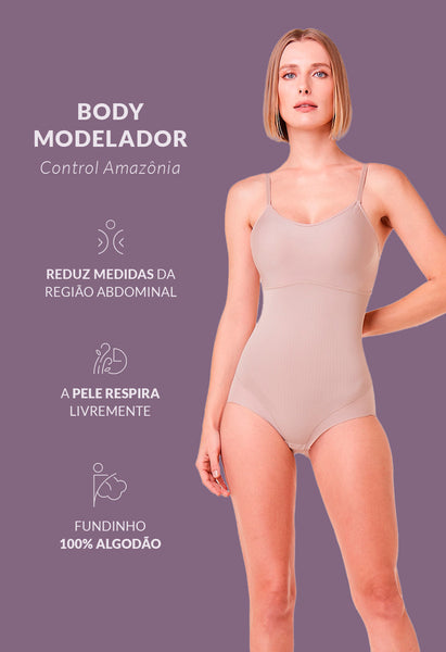 Body Modelador Invisível Com Bojo Cupuaçu