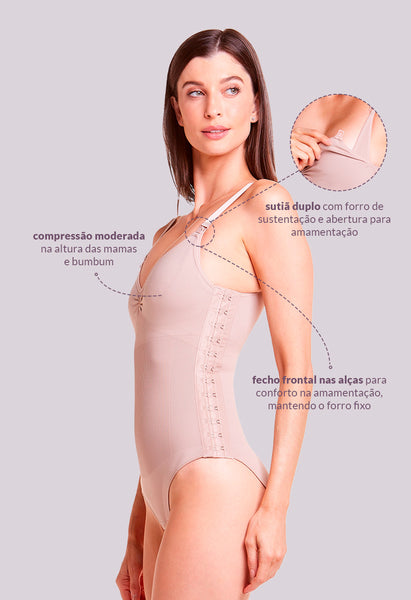 Body Amamentação Pós Parto Sutiã Duplo Base
