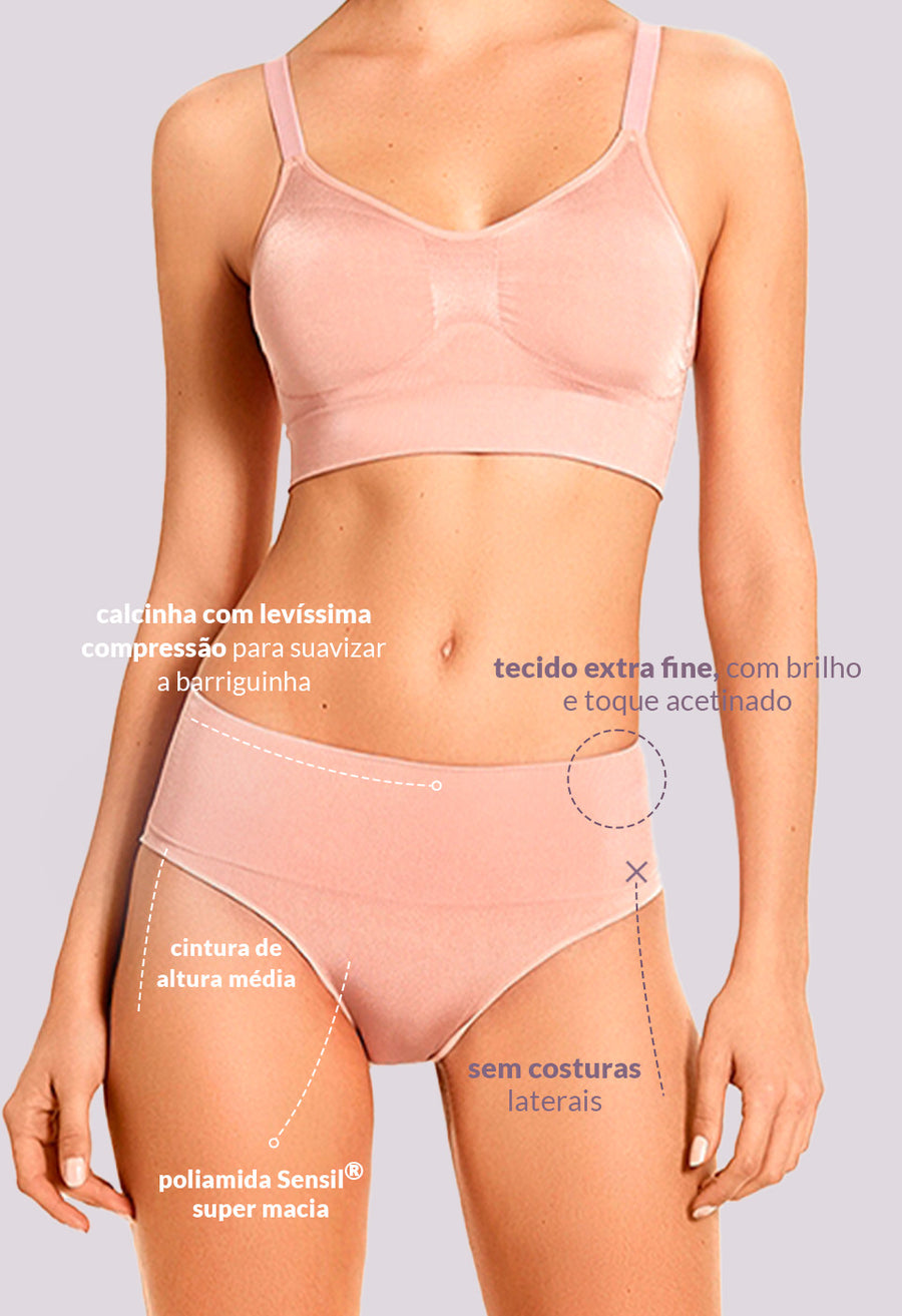 Calcinha Modeladora Tanga Afina Cintura Balm