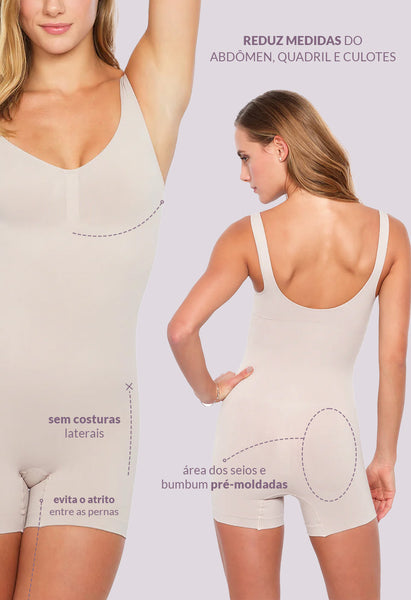 Body Macaquinho Ameniza Celulite Emana Base