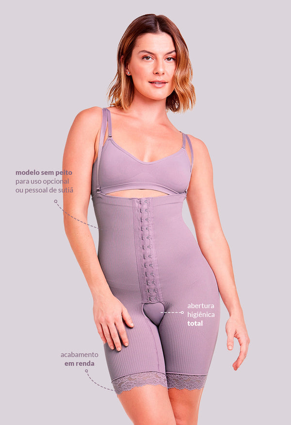 Cinta Modeladora Estética Emana Ameniza Celulite Lilac