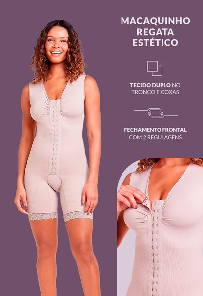 Body Macaquinho Modelador Emana Alça Regulável Base