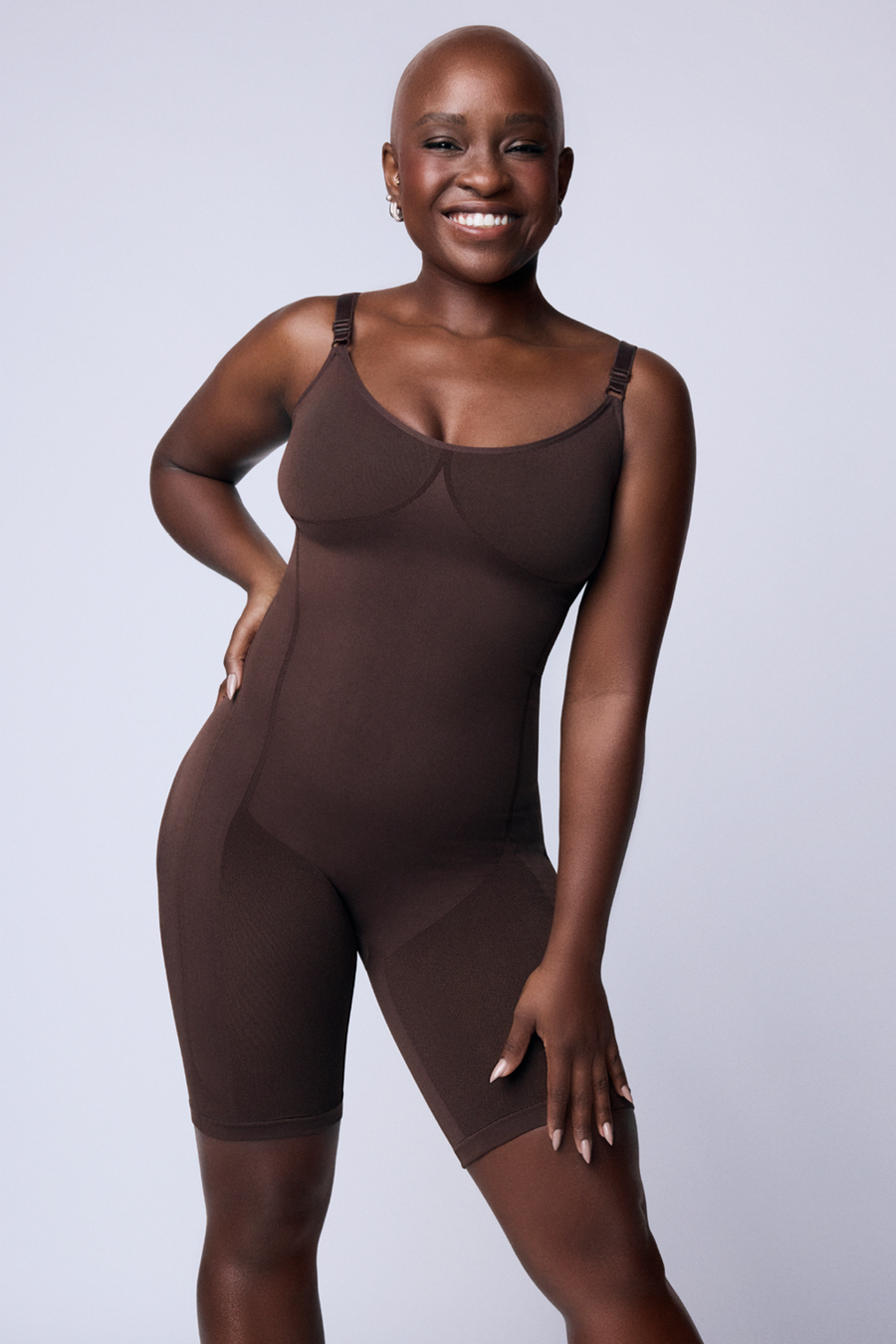 Body Modelador Macaquinho Levanta Bumbum Marrom