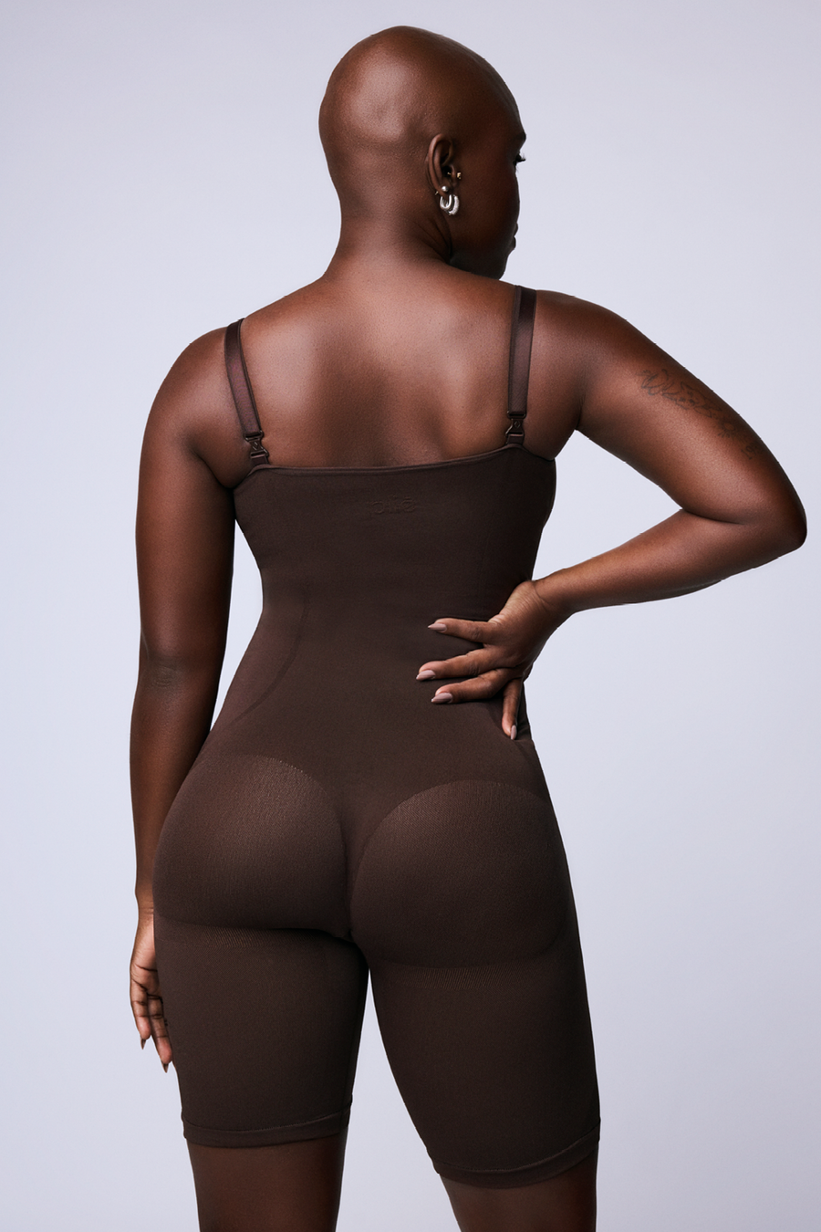 Body Modelador Macaquinho Levanta Bumbum Marrom