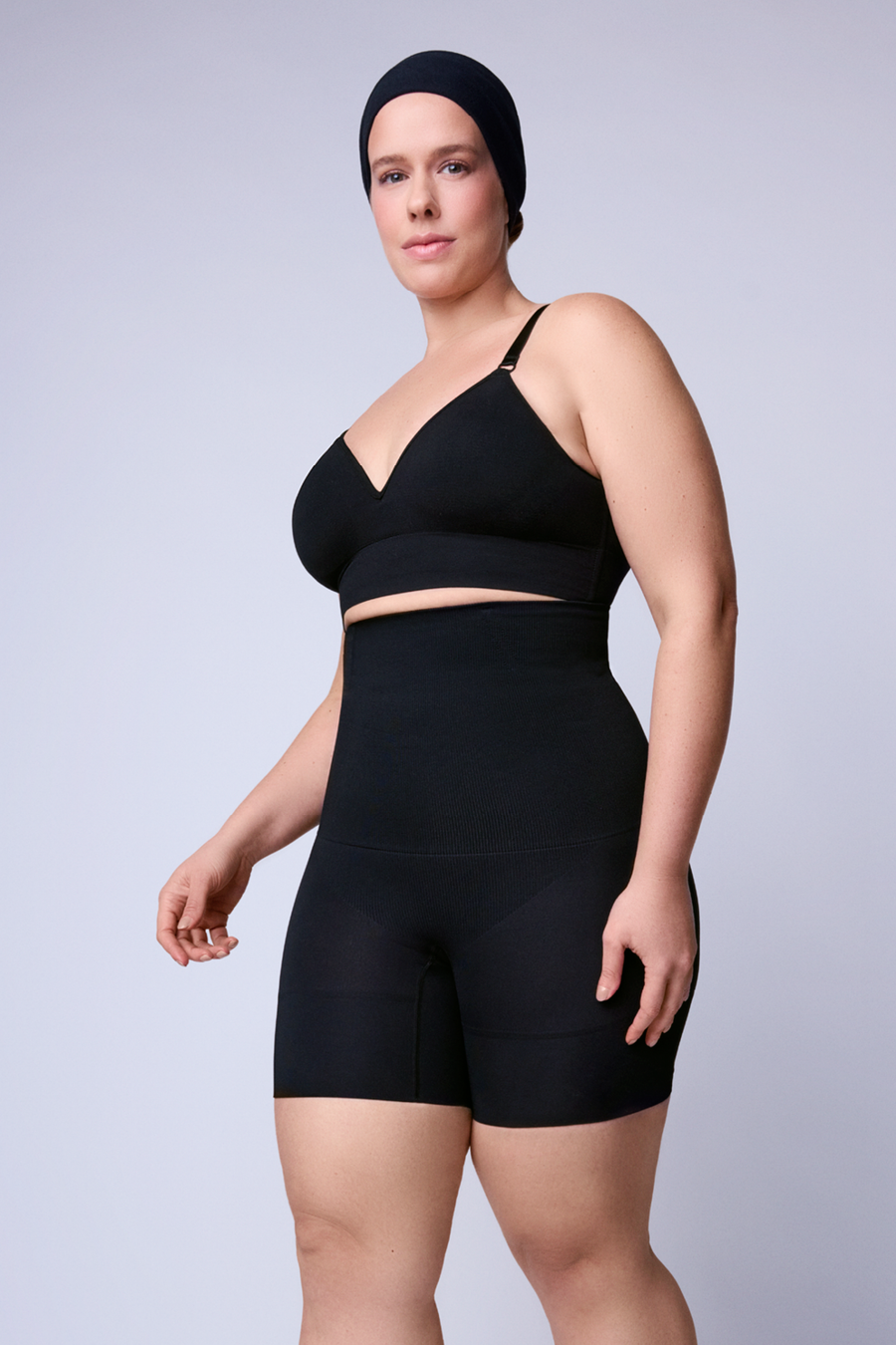Bermuda Modeladora Abdominal Reduz Atrito Nas Coxas Preto